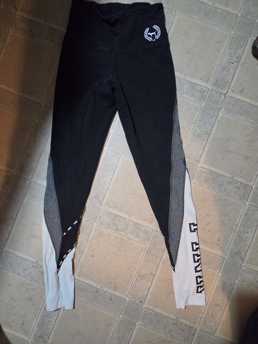 Victoria's Secret Black, White & Gray Performance Leggings